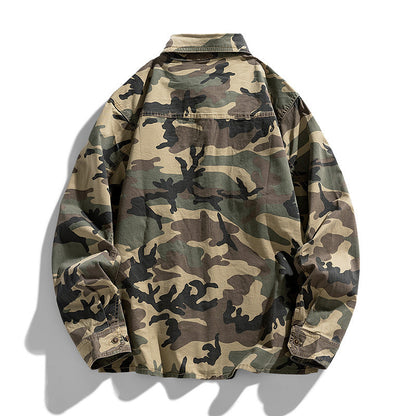 Herren Camouflage Jacke Militärstyle Freizeit