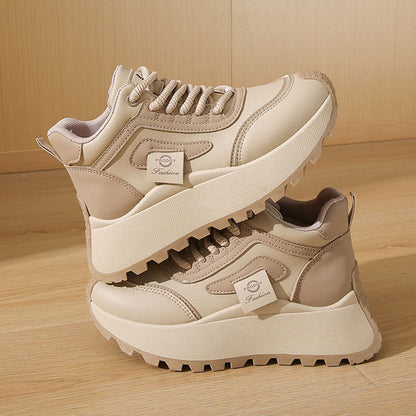 Damen Sneaker Chunky Sportlich Rutschfest Bequem
