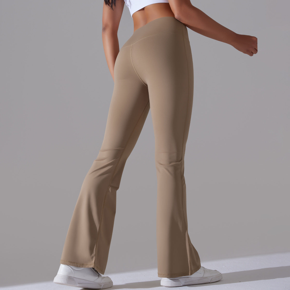 Fitnesshose Damengröße mit Hochem Bund Formende Leggings