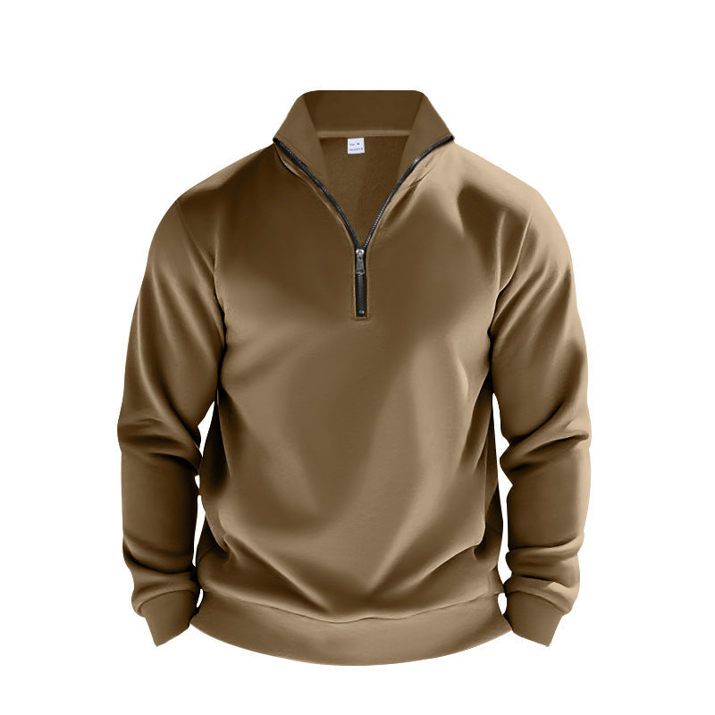 Herren Sweatpullover Atmungsaktiv mit Reißverschluss Sportlich