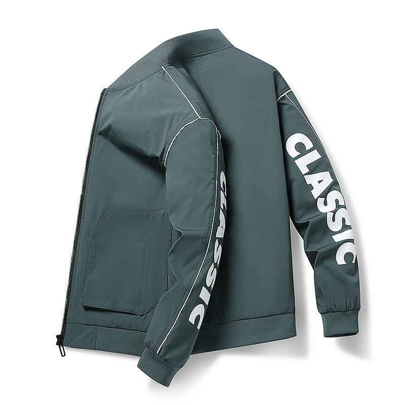 Herren Sportjacke Leicht Elastisch Funktionale Taschen