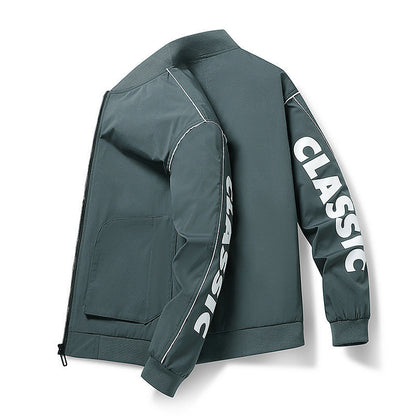 Herren Sportjacke Leicht Elastisch Funktionale Taschen
