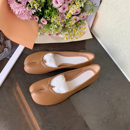 Damen Ballerinas Glänzend Schleife Damen Schuhe Modern