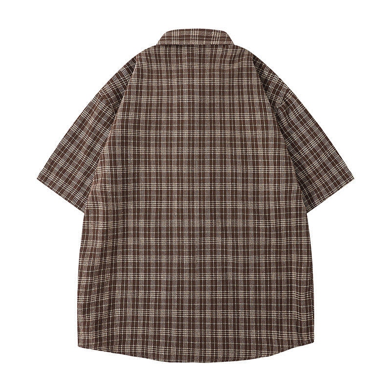 Herren Karo-Hemd Oversized Lässig Modern