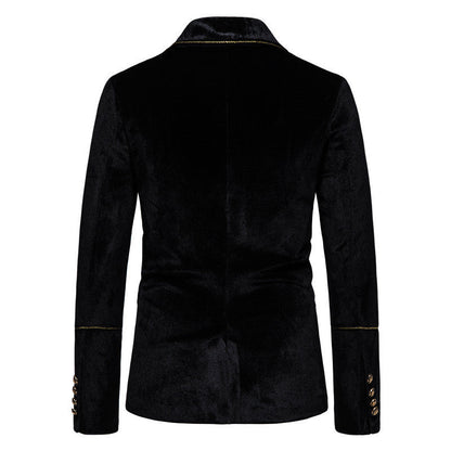 Herren Samtanzug Modern Glänzend Elegant