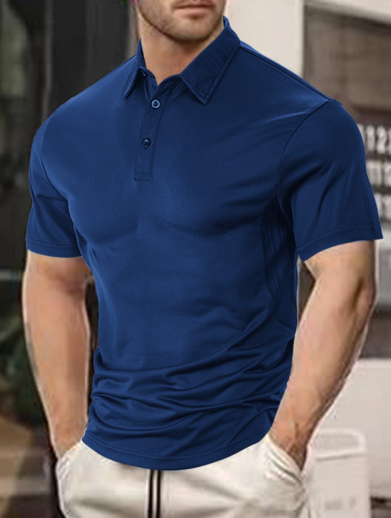 Herren Poloshirt Sportlich Funktionell Modern