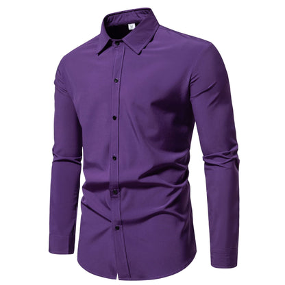 Herren Langarmhemd Modern Baumwolle Hochwertig Berlin