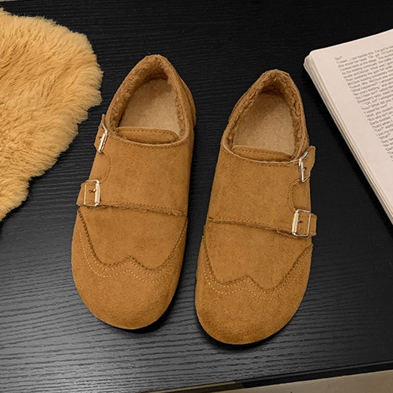 Damen Hausschuhe Bequem Doppelriemen Comfort