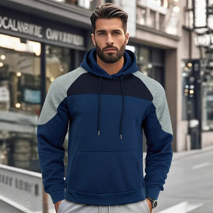 Herren Kapuzenpullover Modern Gestreift Trendy - BerlinGlamour