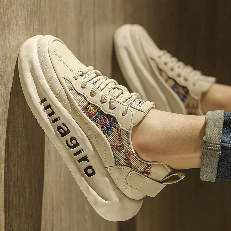 Damen Sneaker Sportlich Bunt mit Designdruck