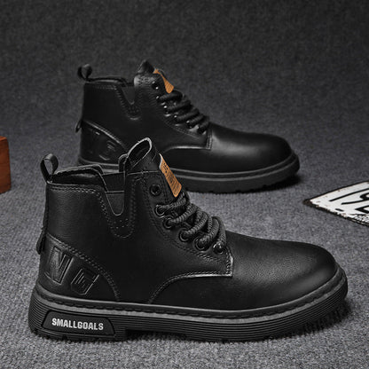 Damen Lederstiefeletten Lässig Chic Heidi Stil