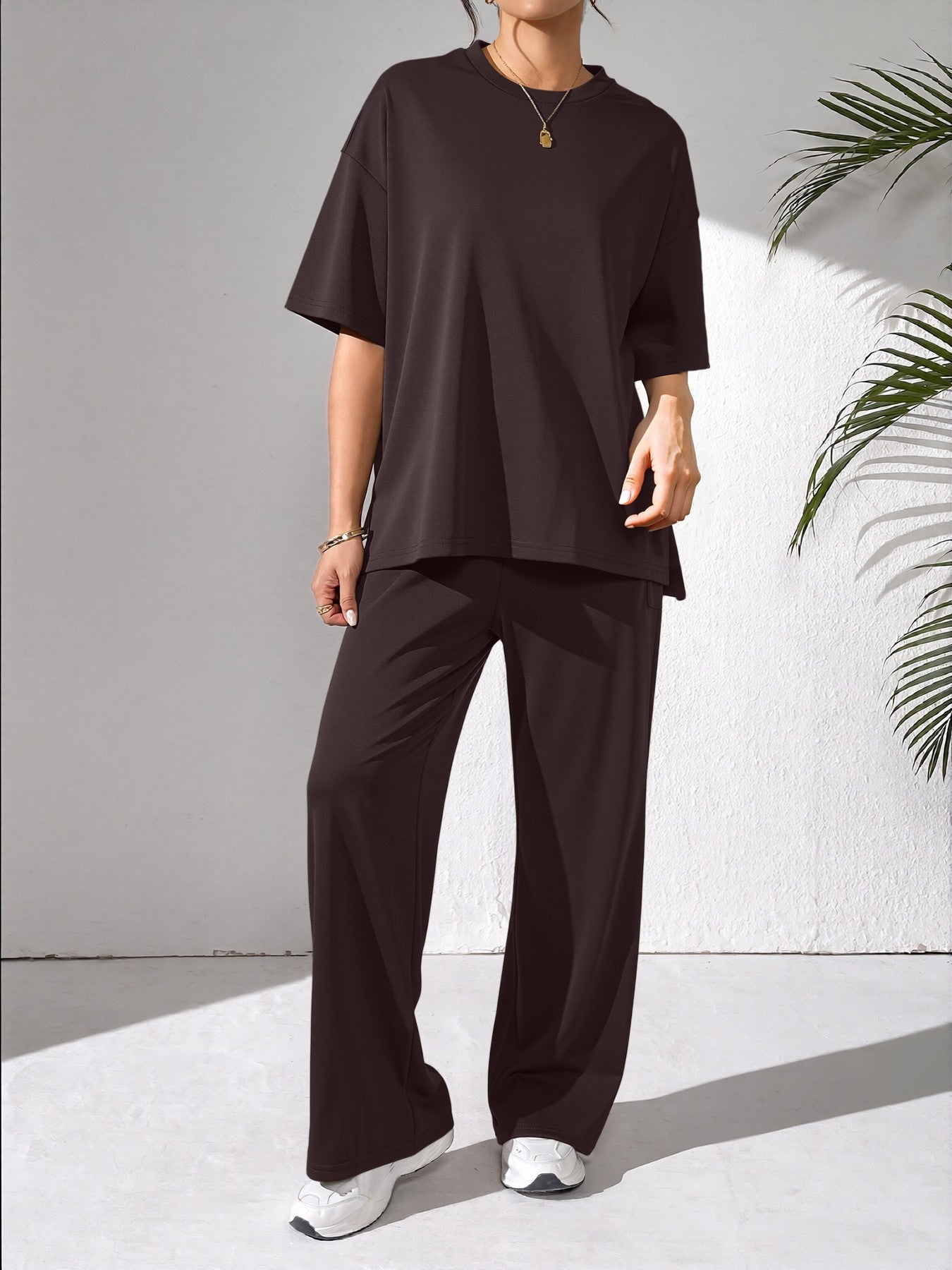 Damen Freizeit Set Weites Oberteil Bequem