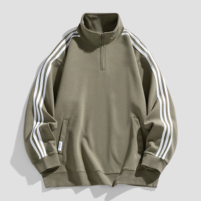 Herren Sportpullover mit Seitentaschen Modern Funktionell