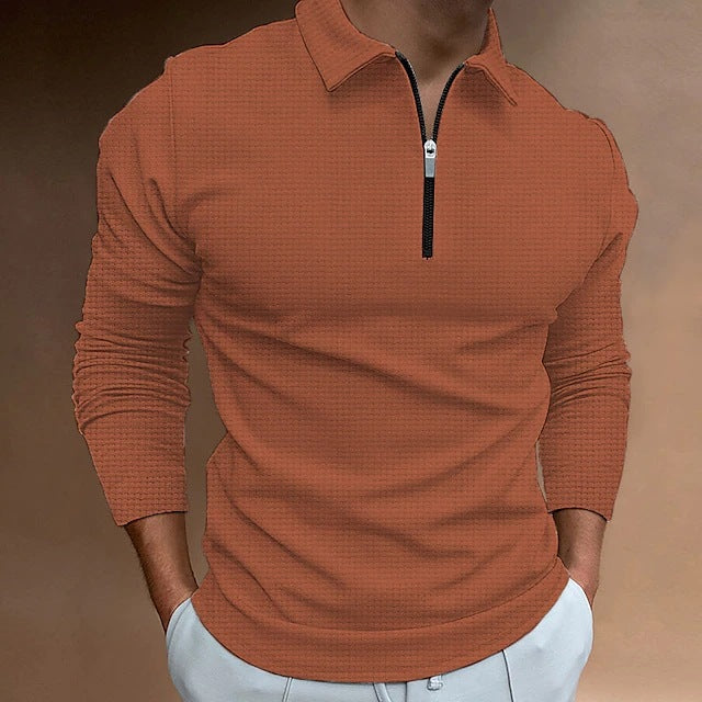 Herren Poloshirt Stehkragen Modern Slimfit - BerlinGlamour