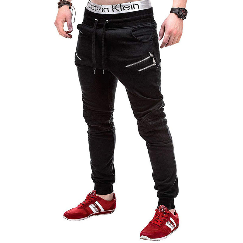 Herren Jogginghose Sportlich mit Reißverschluss Bequem