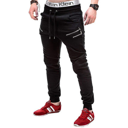 Herren Jogginghose Sportlich mit Reißverschluss Bequem