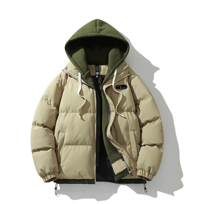 Herren Winterjacke Pufferjacke Abnehmbar Innenfutter Warm