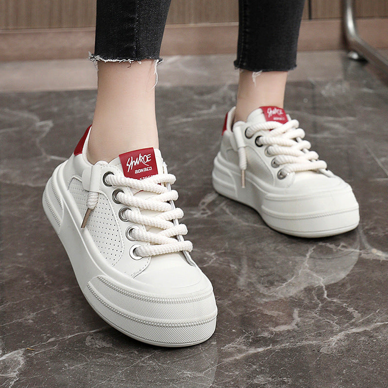 Damen Sneaker Freizeit Schuhe Perforiert Modern
