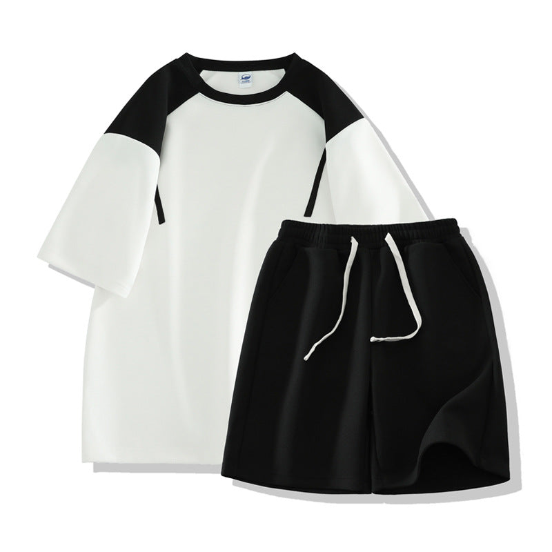 Herren Sportset T-Shirt und Shorts Atmungsaktiv Leicht
