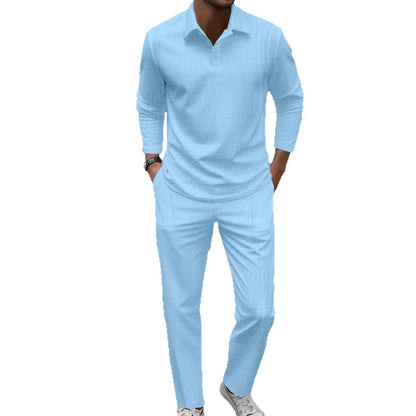 Herren Langarmshirt Modern mit passender Hose Casual