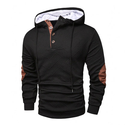 Herren Kapuzenpullover Sportlich Modern Strukturdesign