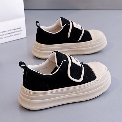 Damen Sneaker Bequem Klettverschluss Weiche Sohle