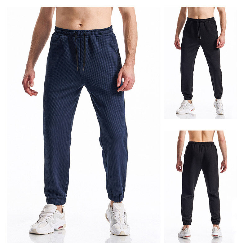 Herren Sport Hose Freizeitbeleuchtung Strukturiert Elegant