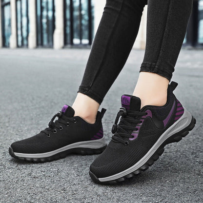 Damen Laufschuhe Atmungsaktiv Elastisch Schnellschnürsystem