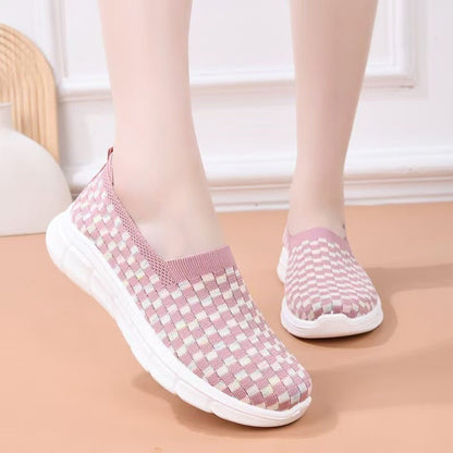 Damen Sneaker Slip-On Weich Bequem Schnürlos - BerlinGlamour