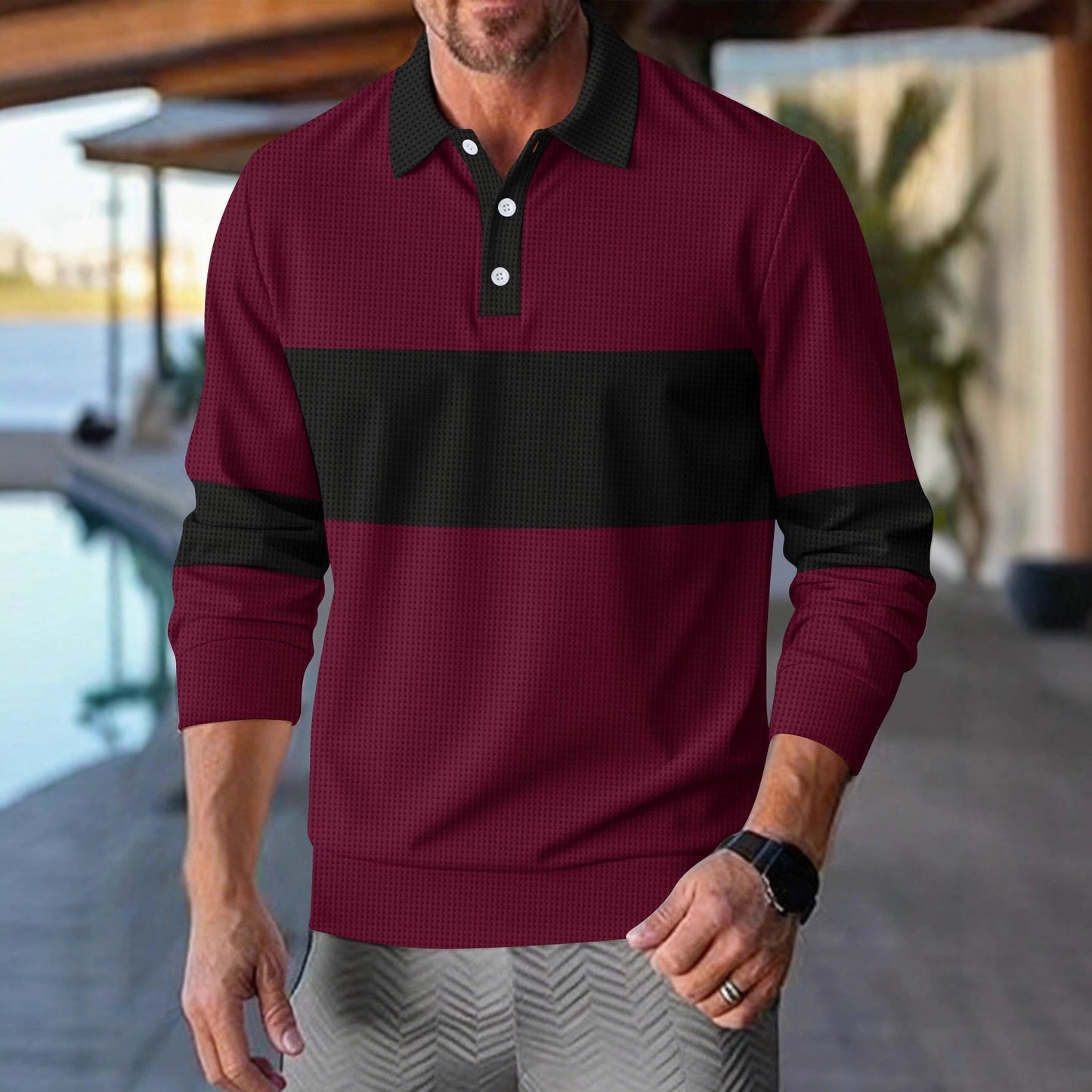 Herren Polohemd Modern Slim Fit Casual Berlin