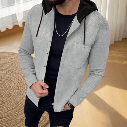 Herren Jacke mit Kapuze Modern Schnitt - BerlinGlamour