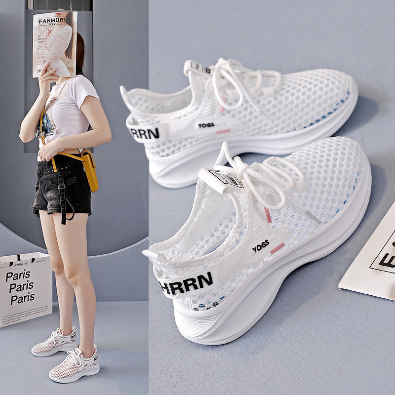 Damen Sneaker Atmungsaktiv Netzstruktur Weich