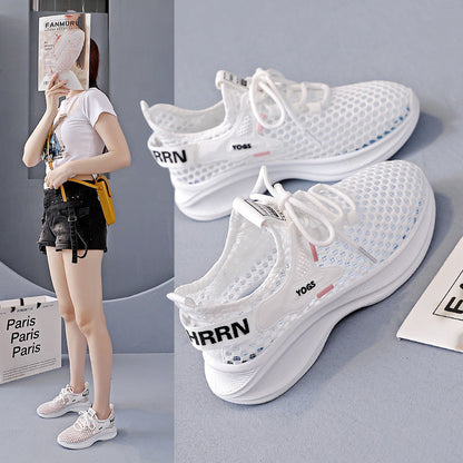 Damen Sneaker Atmungsaktiv Netzstruktur Weich