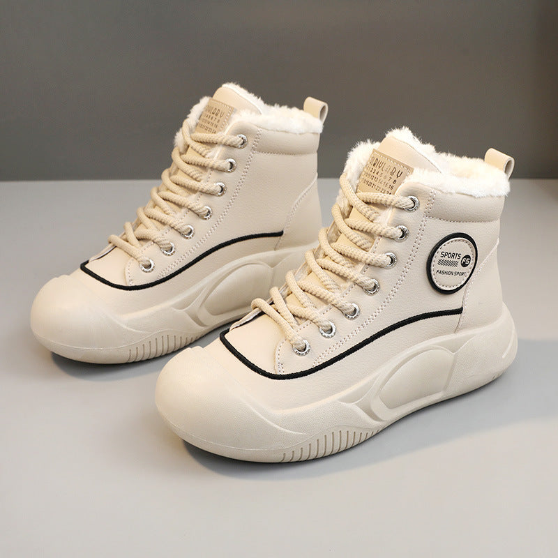 Damen Winter Sneaker Warm Isoliert Fleece Innenleben Sportlich