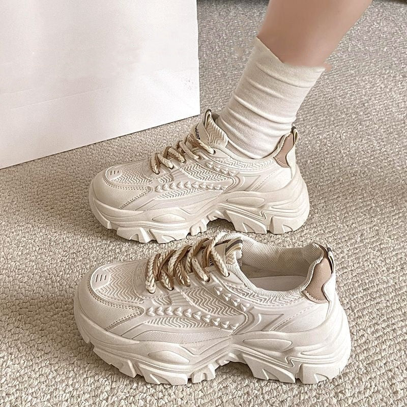 Damen Sneaker Chunky Atmungsaktiv Sportlich Trendy