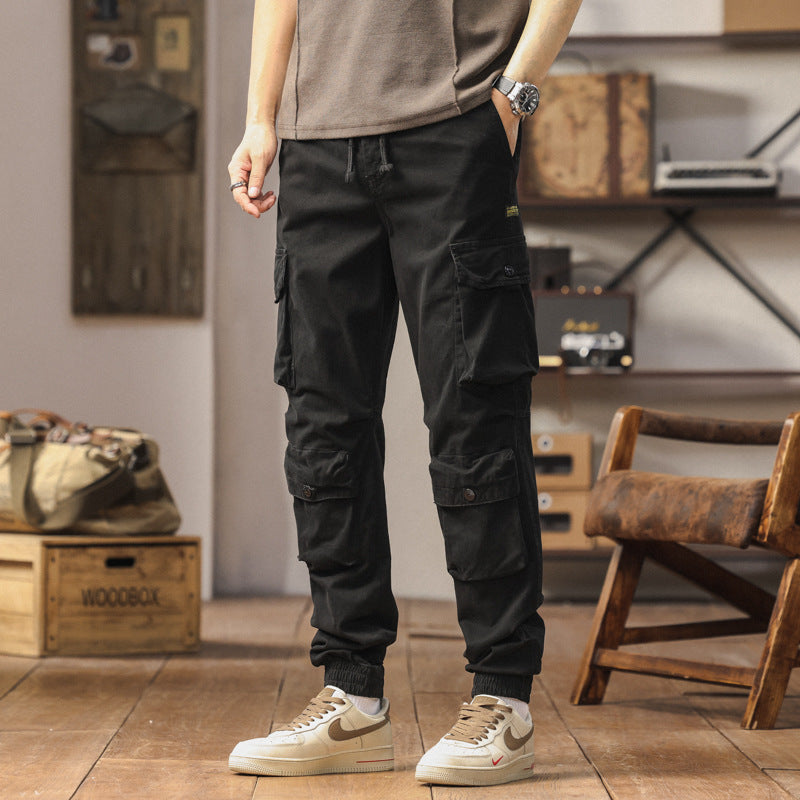 Herren Cargo-Hose Bequem Elastisch Reißverschluss