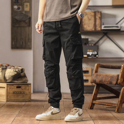 Herren Cargo-Hose Bequem Elastisch Reißverschluss