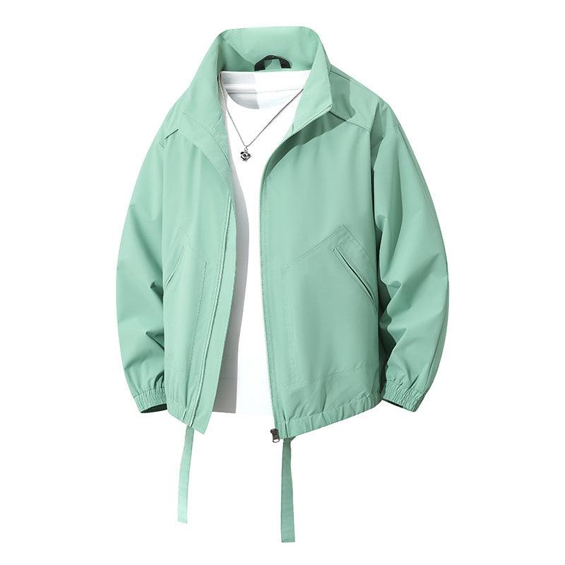 Herren Windbreaker Jacke Sportlich Elastisch Mit Taschen