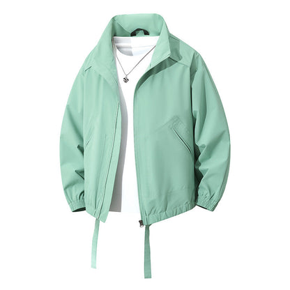 Herren Windbreaker Jacke Sportlich Elastisch Mit Taschen