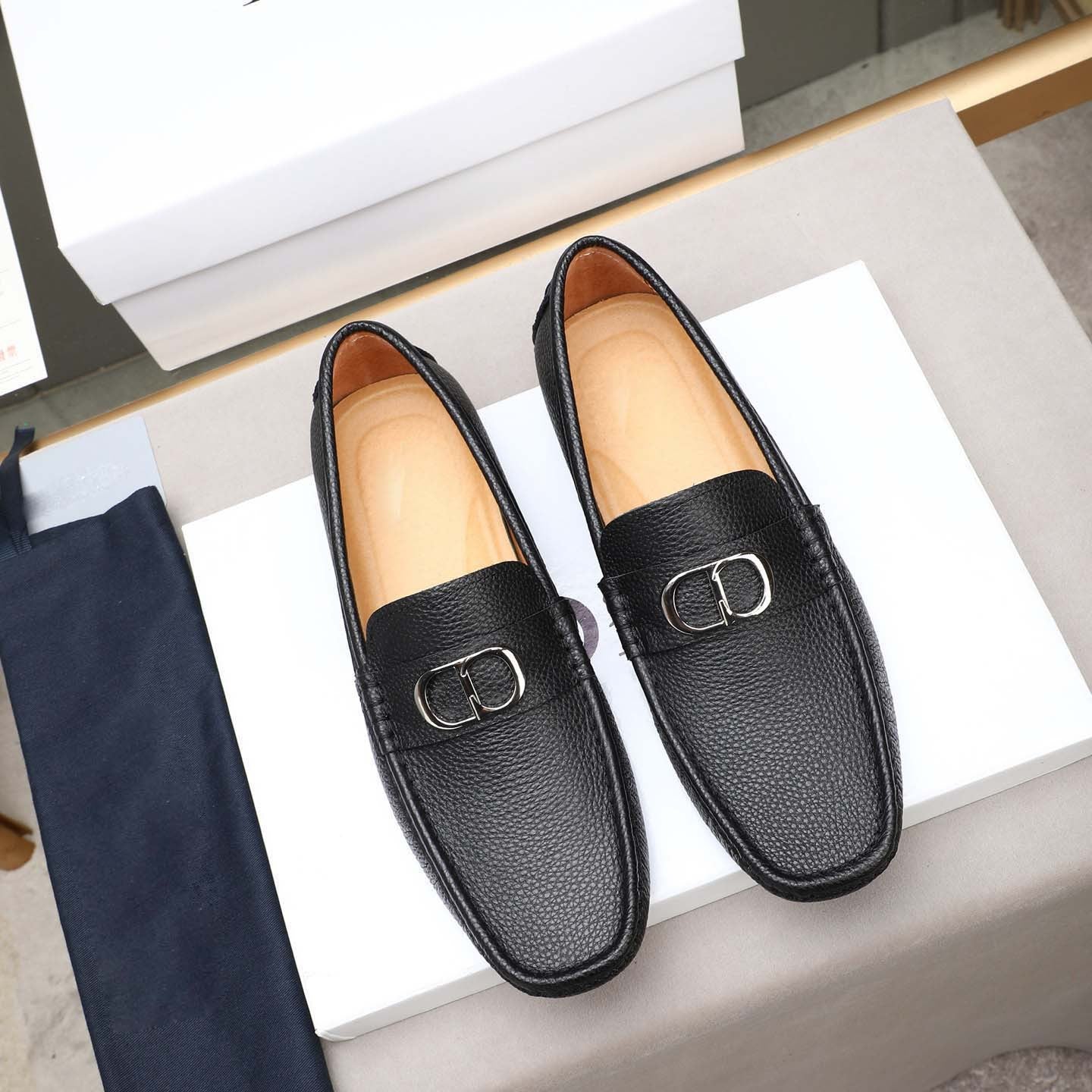 Herren Mokassins Leder Elegant Schwarze Elegante Schuhe - BerlinGlamour