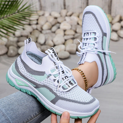 Damen Sneaker atmungsaktiv Komfort Schuhe Elastisch Flexibel