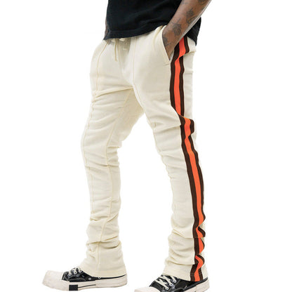 Herren Sportpants mit Streifen elastischer Bund Komfort