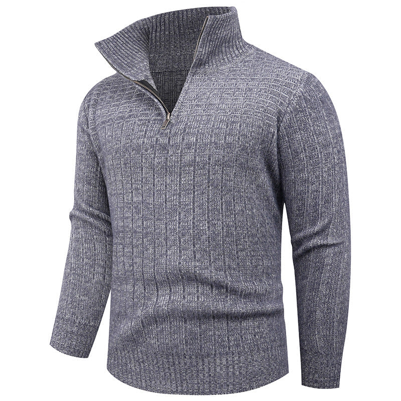 Herren Rollkragenpullover Modern Zopfmuster Elegante Style