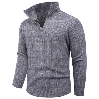 Herren Rollkragenpullover Modern Zopfmuster Elegante Style