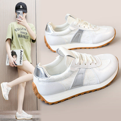 Damen Sneaker Sportlich Glänzend Atmungsaktiv