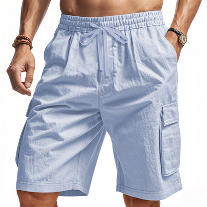 Herren Cargo Shorts elastisch mit Seitentaschen Bequem