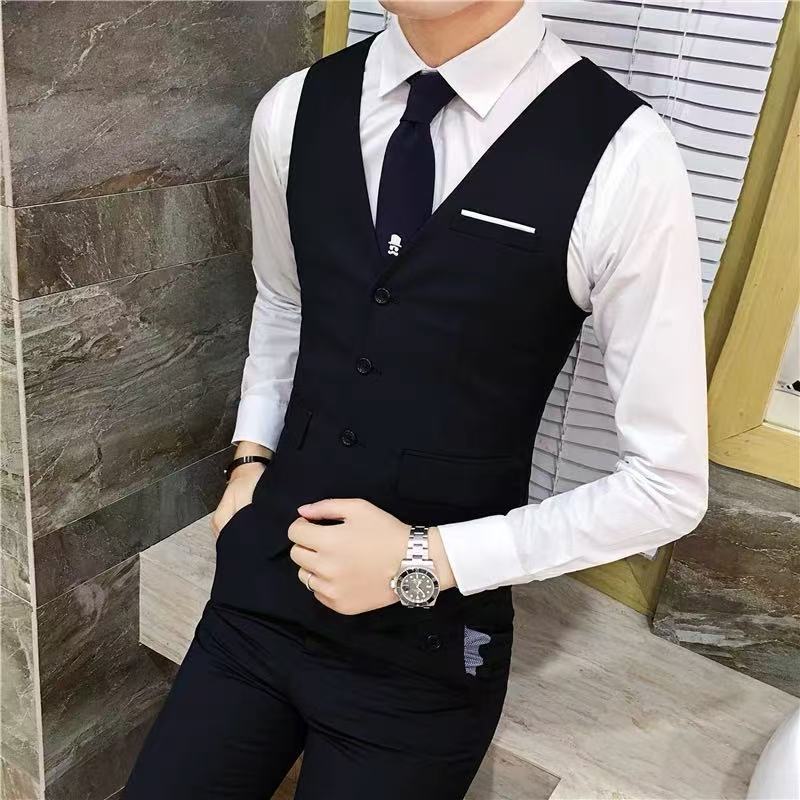 Herren Anzug Slim Fit Mit Taschen Elegant