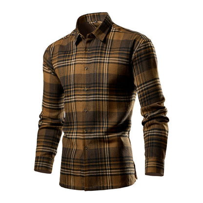 Herren Hemd Karo-Design Modern Baumwolle
