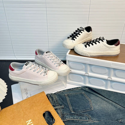 Damen Sneaker atmungsaktiv Lederoberfläche rutschfeste Sohle