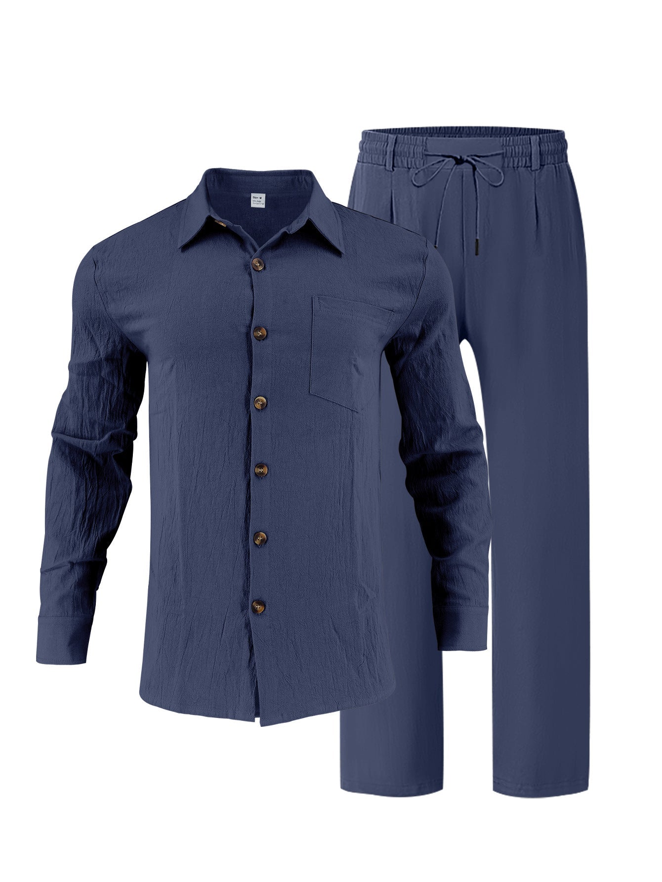 Herren Lounge-Set Bequem Hochwertig Mit Hemd Und Hose